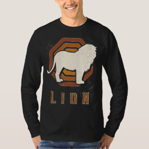 Camiseta Lion Vintage Retro Classic Animal Love