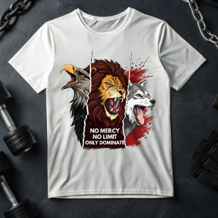 Camiseta Lion Wolf Eagle – Savage Beast Mode Gym