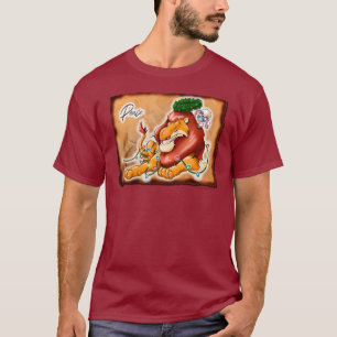 Camiseta LION Y LAMB PEACE por Jeff Willis Art
