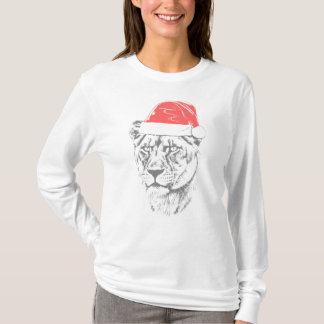 Camiseta Lioness Christmas Hat