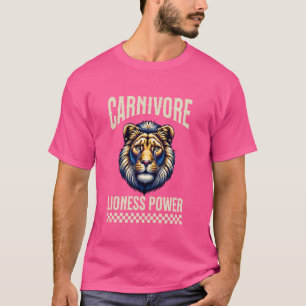 Camiseta Lioness Zero Carb Lib Diet Carnivore