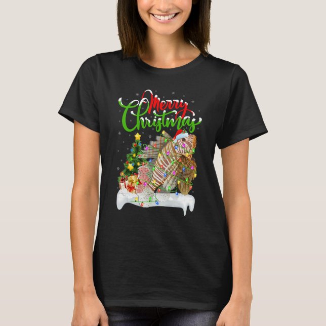Camiseta Lionfish   Xmas Decorations Santa Lionfish Christm (Anverso)