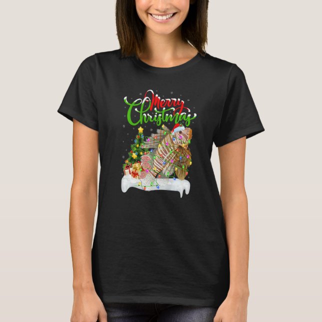 Camiseta Lionfish  Xmas Decorations Santa Lionfish Christma (Anverso)