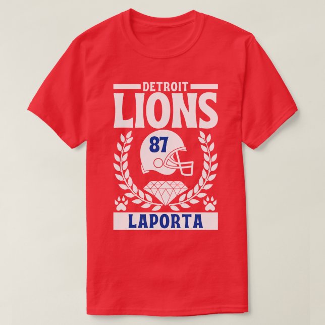 Camiseta Lions Sam Laporta 87 American (Diseño del anverso)
