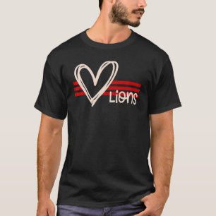Camiseta Lions School Spirit With Heart  Hemat