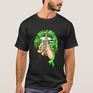 Camiseta Lip Faith Hope Love Fight Green Ribbon Mental Heat