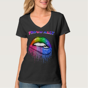 Camiseta Lip Orgulloso Ally Lgbtq Orgullo Gay Y Lesbiana Ra