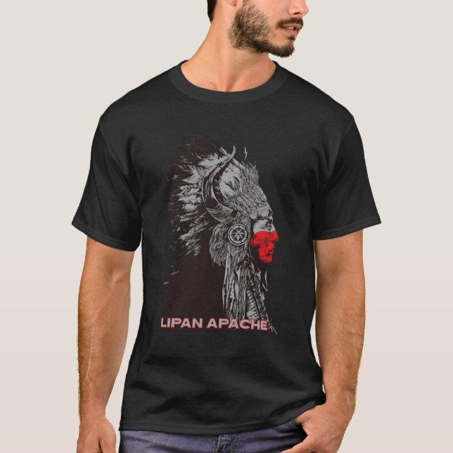 Camiseta Lipan Apache Indio Orgulloso y Orgulloso Jefe Resp (Anverso)