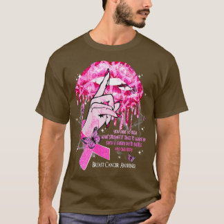 Camiseta Lipas de goteo Cinta rosada Conciencia sobre el cá
