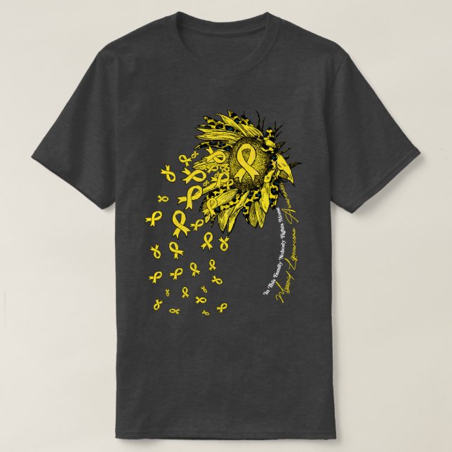 Camiseta Liposarcoma mixoide Sensibilización con girasol si (Diseño del anverso)