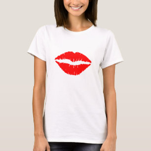 Camiseta LIPS de estilo gráfico de moda femenina