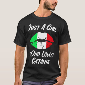 Camiseta Lips Mouth Love Italian Flag Catania