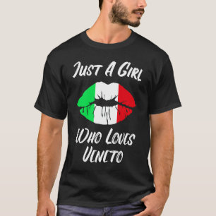 Camiseta Lips Mouth Love Italian Flag Venetian