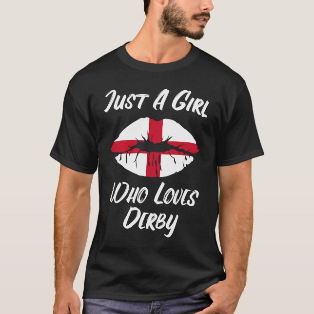 Camiseta Lips Mouth Love Saint George's Cross Flag Derby (Anverso)