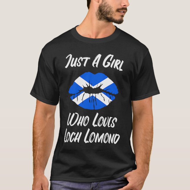 Camiseta Lips Mouth Love Scottish Flag Hole Lomond (Anverso)