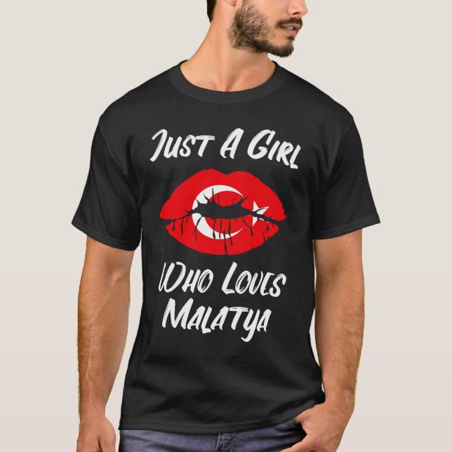 Camiseta Lips Mouth Love Turkish Flag Malatya (Anverso)