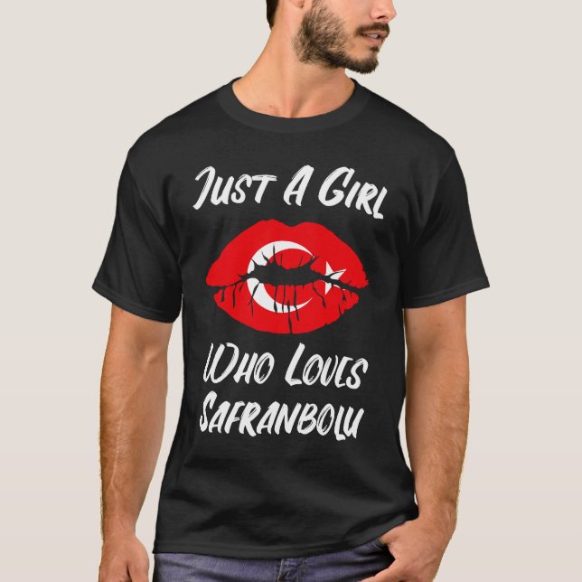 Camiseta Lips Mouth Love Turkish Flag Saffranbolu (Anverso)