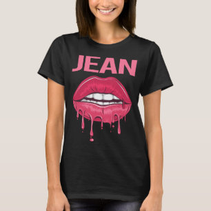 Camiseta Lips rosadas - Nombre Jean