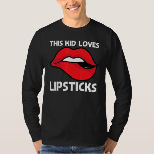 Camiseta Lipstick De Guay Para Niños Maquillaje Cosmético