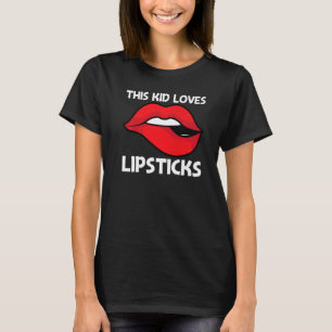 Camiseta Lipstick De Guay Para Niños Maquillaje Cosmético