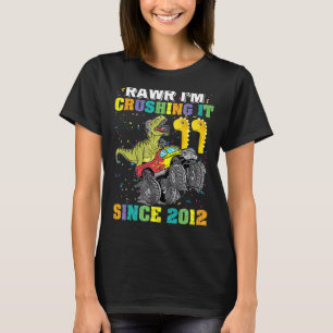 Camiseta Lique Aplastándolo A Rex Dinosaur Monster Truck_6