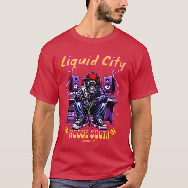 Camiseta Liquid City Music (Anverso)