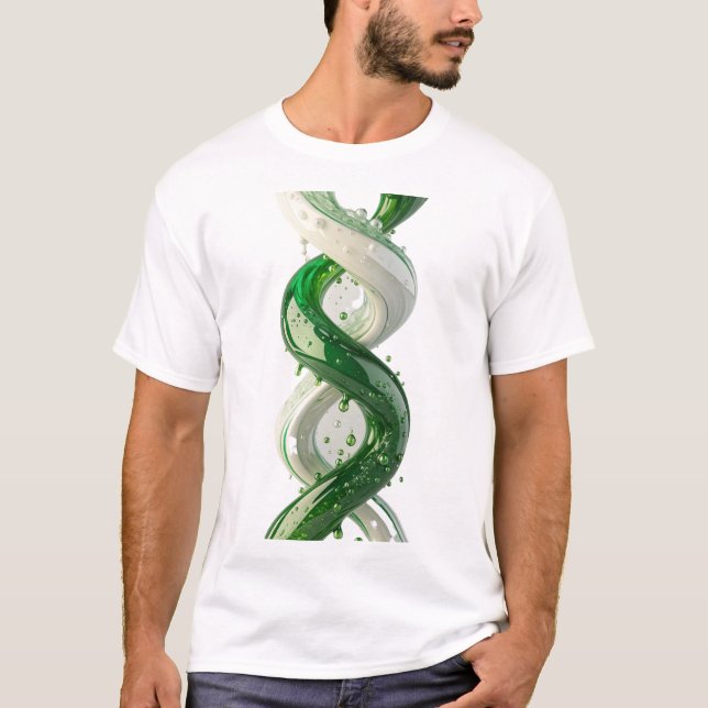 Camiseta Liquid Helix Emerald Continuum Alchemy of Motion V (Anverso)
