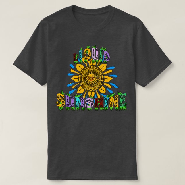 Camiseta Liquid Sunshine Boho Hippie (Diseño del anverso)