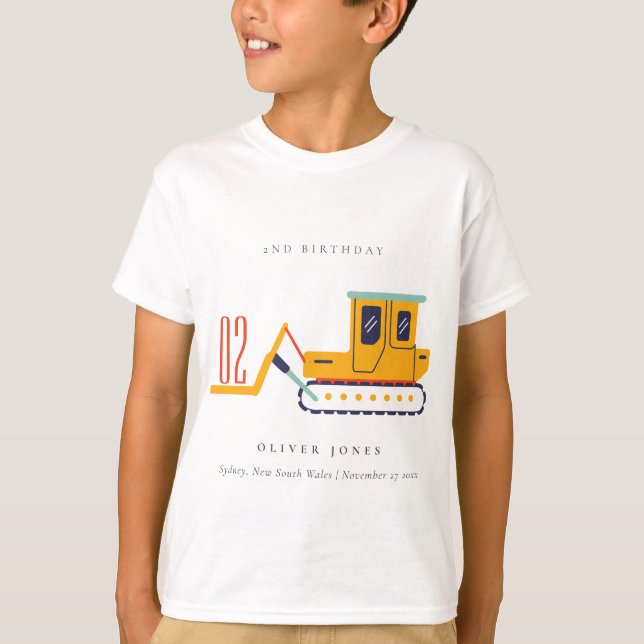 Camiseta Liquidación de horquilla de construcción de corte  (Anverso)