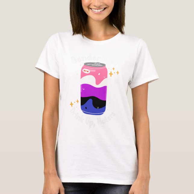 Camiseta Líquido de género: Beber odio (Anverso)