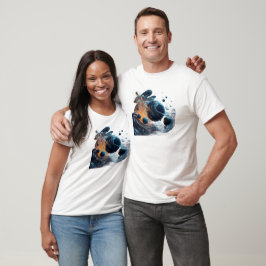 Camiseta Líquido Universo Espacio Tema Softstyle Unisex