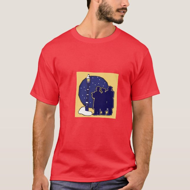 Camiseta lírica de los Carolers del Victorian (Anverso)