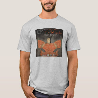 Camiseta lírica del molde del teatro -- El Mikado