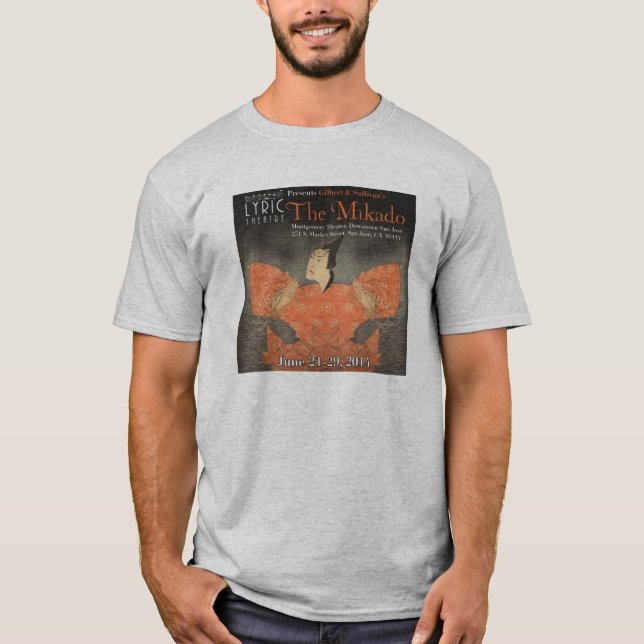 Camiseta lírica del molde del teatro -- El Mikado (Anverso)