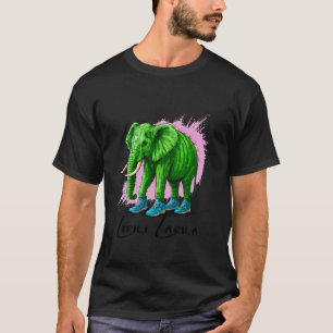Camiseta Lirili Larila Divertido Cactus Italiano Meme Elefa