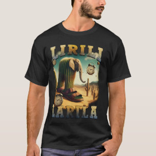 Camiseta Lirili Larila Divertido Meme de Cactus Italiano co