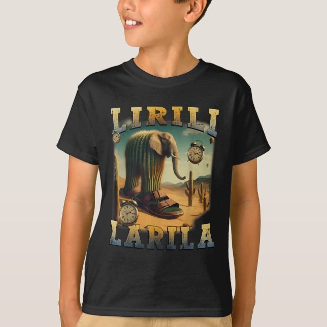 Camiseta Lirili Larila Funny Italiano Brainrot Meme (Anverso)