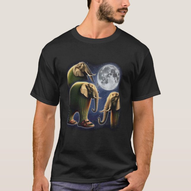 Camiseta Lirili Larila Italian Brainrot Meme 3 Howling Moon (Anverso)