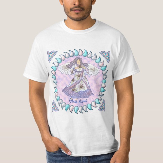 Camiseta lirio cristiano ángel (Anverso)