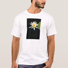 Camiseta Lirio de agua de loto blanco