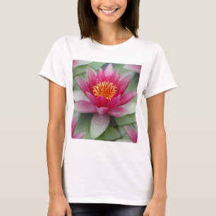 Camiseta Lirio de agua de Lotus rosa