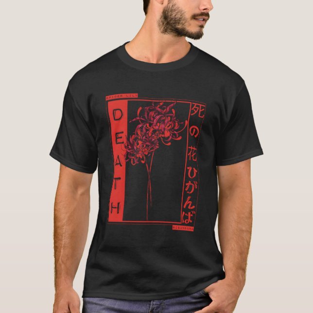 Camiseta Lirio de araña roja significa muerte Anime Aesthet (Anverso)