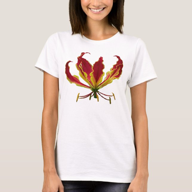 Camiseta Lirio de escalada roja (Anverso)