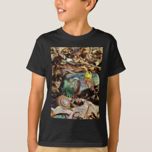 Camiseta Lirio de trucha amarilla y ciruela y caparazón de 