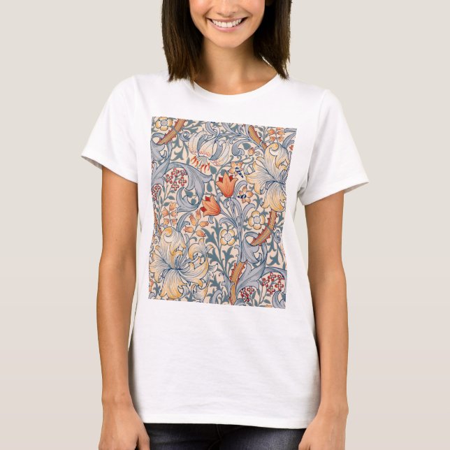 Camiseta Lirio dorado, William Morris (Anverso)