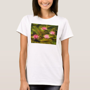 Camiseta Lirios de agua artística, California