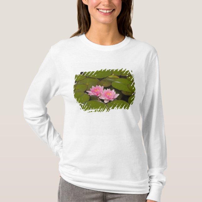 Camiseta Lirios de agua en flor (Anverso)