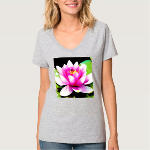 Camiseta Lirios de agua rosados