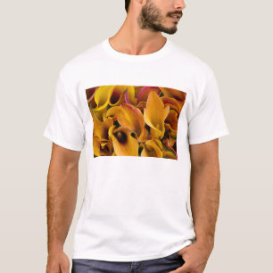 Camiseta Lirios de calla coloridos brillantes en el