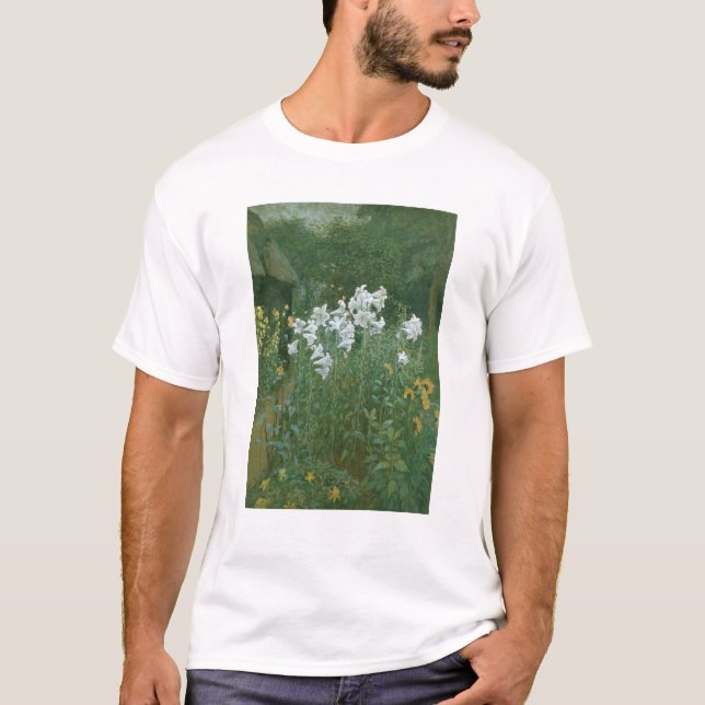 Camiseta Lirios de Madonna en un jardín (Anverso)
